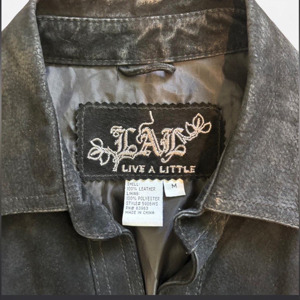 Vintage Leather Jacket – Medium - Picture 3 of 6